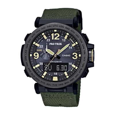 Image of Casio Men Analog Digital Quartz Watch with Nylon Strap PRG 600YB 3CR