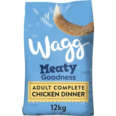 Image of Wagg Meaty Goodness Complete Dry Adult Dog Food Chicken Dinner 12kg Ingredients Come 1st