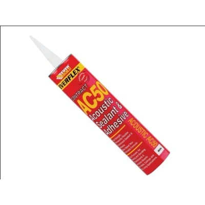 Image of 2 X Everbuild AC50C4 Acoustic Sealant and Adhesive White