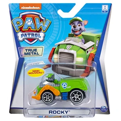 Image of Paw Patrol True Metal 8cm Collectible Diecast Toy Vehicles Rocky