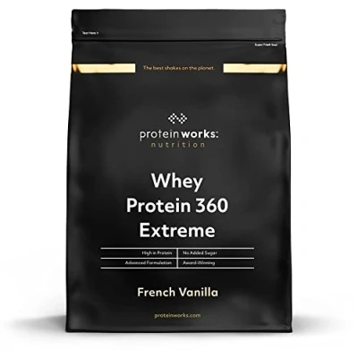 Image of Protein Works Whey 360 Premium Shake Powder Blend No Added Sugar 40 Servings French Vanilla 1.2kg
