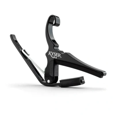 Image of Kyser Quick Change Capo for 6 string acoustic guitars, Black, KG6B