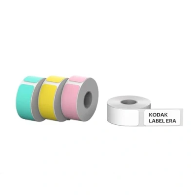 Image of KODAK Label ERA M50 Sticker 12 Rolls Set (White 9Rolls, Pink/Green/Yellow 1 Roll each)