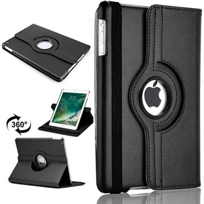 Image of 360 Leather Rotate Stand Case Folio Cover For Apple iPad Air 2 (2014) Black
