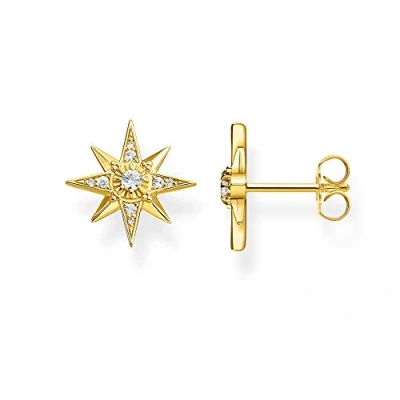 Image of Thomas Sabo Women Stud Earrings Star 925 Sterling Silver H2081 414 14