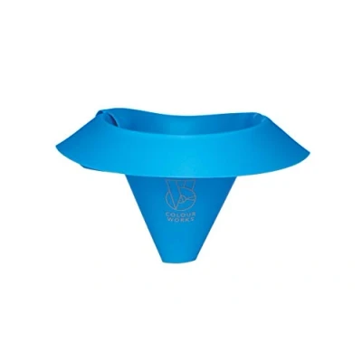 Image of Colourworks Roll &amp; Fold Kitchen Funnel for Jars, Bottles and Containers, Silicone, Blueberry, 17 x 25.5 cm