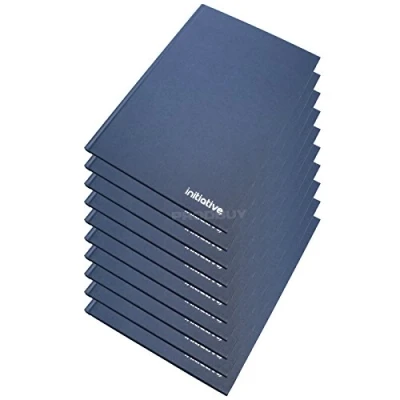 Image of [Pack of 10] A4 Hardback Manuscript Books Feint Ruled 192 Lined Pages