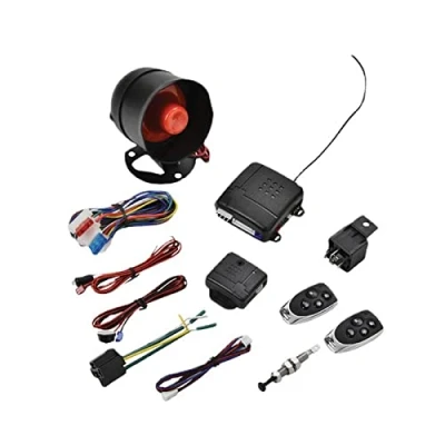 Image of WANGCL Car Remote Burglar Alarm, Vehicle Theft Protection System, Keyless Central Lock + Shock Sensor 2 Universal Controls