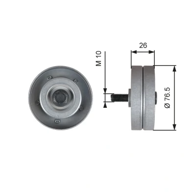 Image of 38940PLZD00 Idler Pulley GATES FleetRunner Micro V Kit T36182 VAUXHALL: Astravan Mk5, Astra Zafira Mk2, HONDA: CIVIC 7 Hatchback