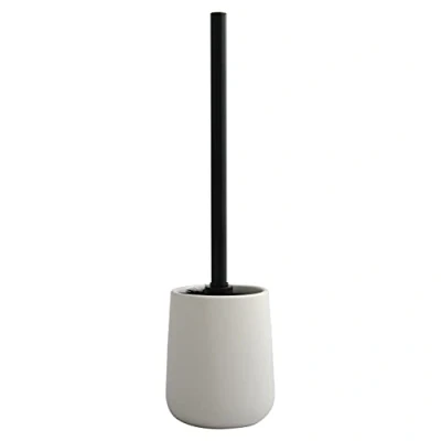 Image of MSV Maonie Toilet Brush Set Ceramic Matt, White mat, 9x39cm