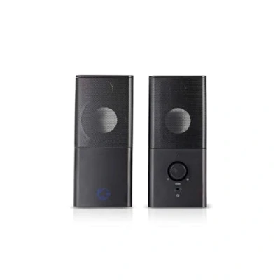 Image of NEDIS Gaming Speakers 2.0 of 18W for PC and Laptops, with USB 3.5mm, Black