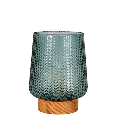 Image of Pauleen 48308 LED Mobile luminaire Pretty Glamour Timer Battery Turquoise Table lamp, Glass Wood, 0.8 W