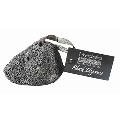 Image of Hydrea London Natural Volcanic Pumice Stone Black Callus Remover Foot Care