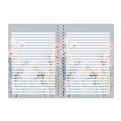 Image of Exacompta Ref GS015Z A5 Things To Do Notebook, 90gsm Paper 149mm x 210mm, 40 Sheets of Lined with a Flower &amp; Bee Design, Great for Getting Organised