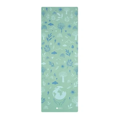 Image of Yoga DESIGN LAB The Combo Mat 2 in 1 Mat+Towel Eco Luxury Ideal for Hot Yoga, Power, Bikram, Ashtanga, Sweat Studio Quality Includes Carrying Strap! (Earth Green, 3.5mm)