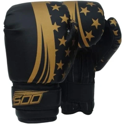 Image of Kids Junior Boxing Gloves, for Training &amp; Muay Thai Mitts Sparring, Kickboxing, Fighting Great Heavy Punch Bag, Grappling Dummy Double End Speed Ball Focus Pads Punching Girls Boys (Black/Gold)