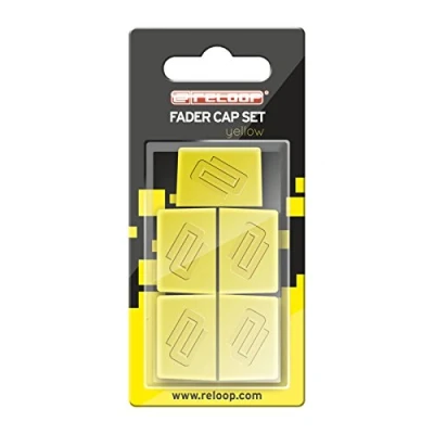 Image of Reloop fader Cap Set replacement caps for DJ mixer (Yellow)