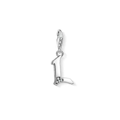 Image of Thomas Sabo Women Charm Pendant Letter L Club 925 Sterling Silver 1592 643 21