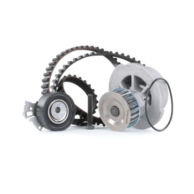 Image of R1160012 Water Pump + Timing Belt Kit SKF VKMC 05121 with gaskets/seals 111 rounded tooth profile Plastic VAUXHALL: Nova CC, Astra Mk4 CC