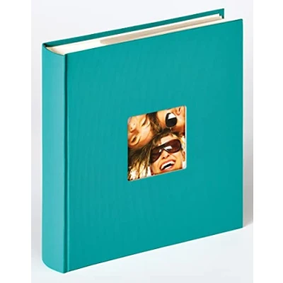 Image of walther Design Photo Album Petrol Green 200 Photos 13 x 18 cm Memo Slip in with Punched Cover, Fun ME 116 K