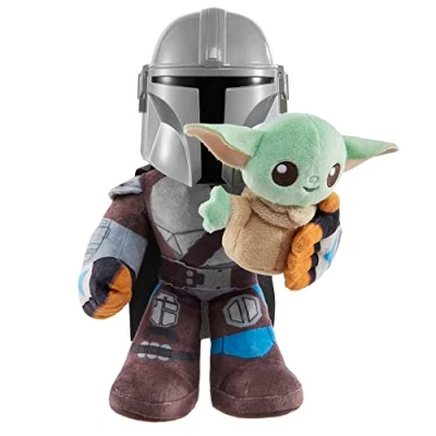 Image of Star Wars Clan of Two: Mandalorian &amp; Grogu Feature Plush