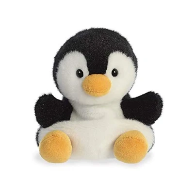 Image of Aurora Palm Pals, Chilly The Penguin Soft Toy, 33481, 5 inches, Black and White