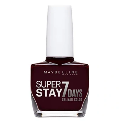 Image of Maybelline Forever Strong SuperStay 7day Gel 287 Midnight Red Nail Polish 10ml