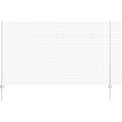 Image of vidaXL Welded Wire Fence with 44 U Posts Silver 1.4x50 m Steel