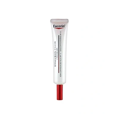 Image of Eucerin Hyaluronic Filler + Volume Lift Eye Plumped, Sun Shielded Anti ageing Cream SPF15, 15 ml