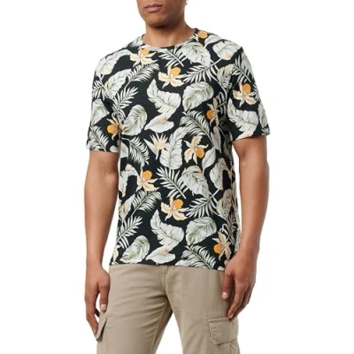 Image of JACK &amp; JONES Men&#039;s Jjchill AOP Tee SS Crew Neck T Shirt, Blazer Navy, M