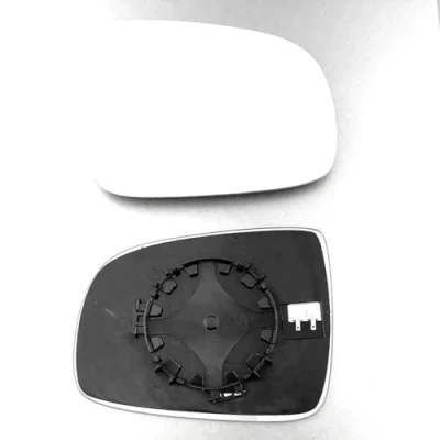Image of Clip on Heated Base Wing Mirror Glass fits Nissan Note 2006 to 2012 Right Driver Side
