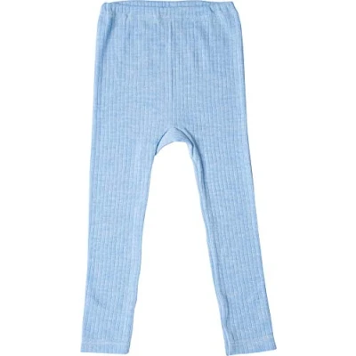 Image of Cosilana, Children Leggings Pants Underwear, 45% Organic Cotton, 35% Wool, 20% Silk (5 7 Years EU 128, Bleu Melange)