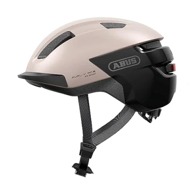 Image of ABUS PURL Y ACE Bike Helmet with LED Light Suitable for E and S Pedelec Rides Trendy NTA Safety Bicycle Adults Teenagers Beige, Size