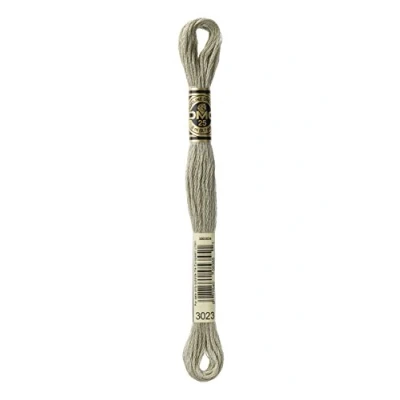 Image of DMC 117 3023 Six Strand Embroidery Cotton Floss, Light Brown Grey, 8.7 Yard