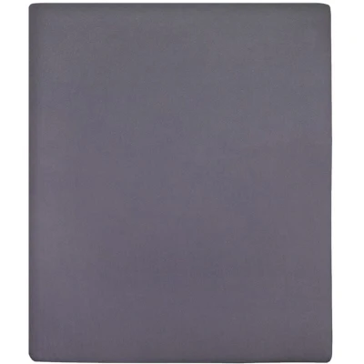 Image of vidaXL Jersey Fitted Sheet Anthracite 160x200 cm Cotton