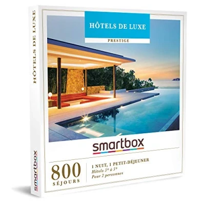 Image of Smartbox Luxury hotel Gift Box idea One night with breakfast in a prestigious for 2 (French Version)