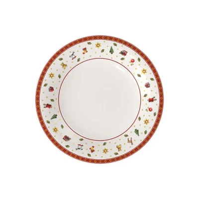 Image of Villeroy &amp; Boch Toy&#039;s Delight Specials Dinner Plate, Christmas Tableware Made of Premium Porcelain, Playful Motif, Ideal for Combining and Gifting, in Germany, Dishwasher Safe