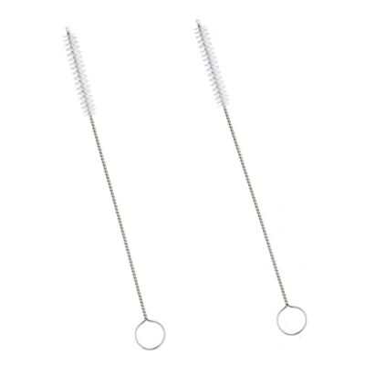 Image of REQUISITE NEEDS 2 x KitchenCraft Small Bottle Brush/Straw Cleaning Brush, Wire/Nylon,