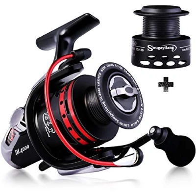 Image of Sougayilang Fishing Reels Powerful 13+1BB Spinning Ultra Smooth Reel for Saltwater or Freshwater 1000