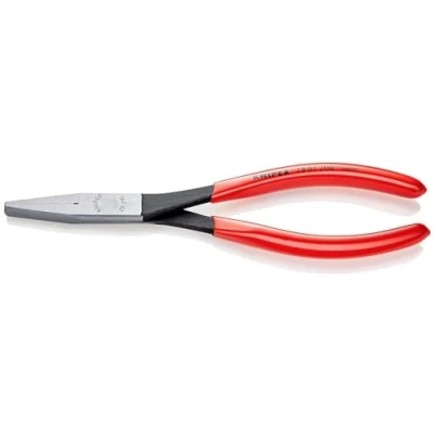 Image of Knipex Long Reach Needle Nose Pliers black atramentized, plastic coated 200 mm 28 01