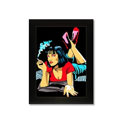 Image of Pulp Fiction (a4 framed) Uma Thurman limited edition print