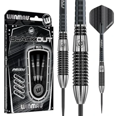 Image of WINMAU Blackout 26 Gram Tungsten Darts Set with Flights and Shafts (Stems)