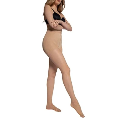Image of Ulla Popken Women&#039;s Tights Body Shaping, 20 denier, Complexion, 22 24