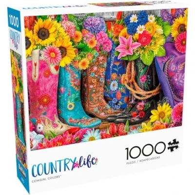 Image of Buffalo Games Cowgirl Colors 1000 Piece Jigsaw Puzzle