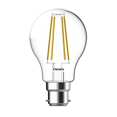 Image of Megaman 707171E 6.8W B22 Clear Filament GLS LED Bulb 2700K Warm White (1)
