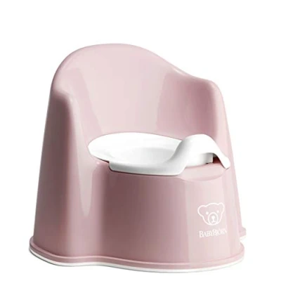 Image of BabyBjörn Potty Chair, Powder pink/White