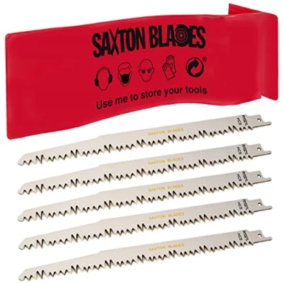 Image of 5x Saxton 240mm Reciprocating Sabre Saw Wood Blades R1021L fits Bosch, Dewalt, Makita