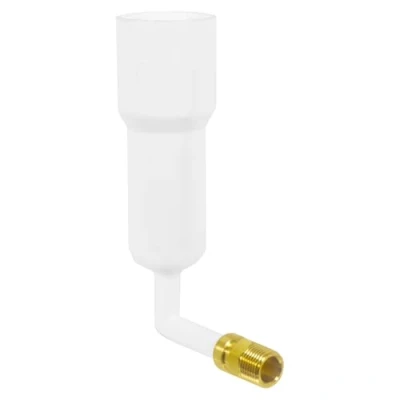 Image of SPARES2GO Central Heating Dosing Funnel Inhibitor Leak Sealer Boiler Silencer Sludge Remover Anti Freeze Radiator Chemical Tool 1/2&quot; BSP (1 Litre)