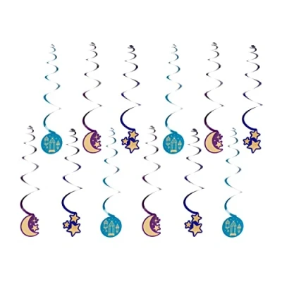 Image of Amscan 9914180 Opulent Eid Swirl Decorations