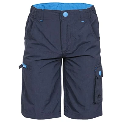 Image of Trespass Kids Marty Summer Shorts with UV Protection Navy, 3/4